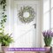26 Inch Summer Wreaths for Front Door,Summer Lavender Paper Flower Wreaths for Home Farmhouse Windows Walls Porch Wedding Indoor Outdoor Decor for All Seasons (Purple)
